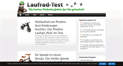 Desktop Screenshot of laufrad-test.org